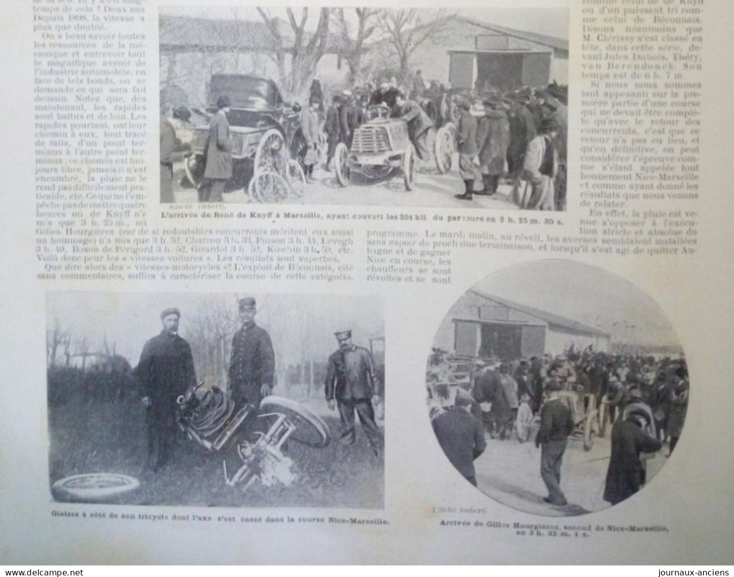 1900 LA SEMAINE AUTOMOBILE DE NICE - CORSO AUTOMOBILE - LA TURBIE - LA VIE AU GRAND AIR