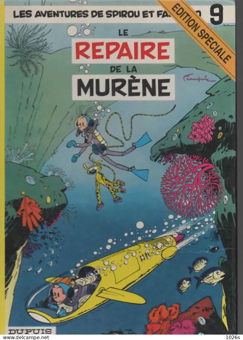 B.D.SPIROU ET FANTASIO - LE REPAIRE DE LA MURENE  -  1997 - Spirou Et Fantasio