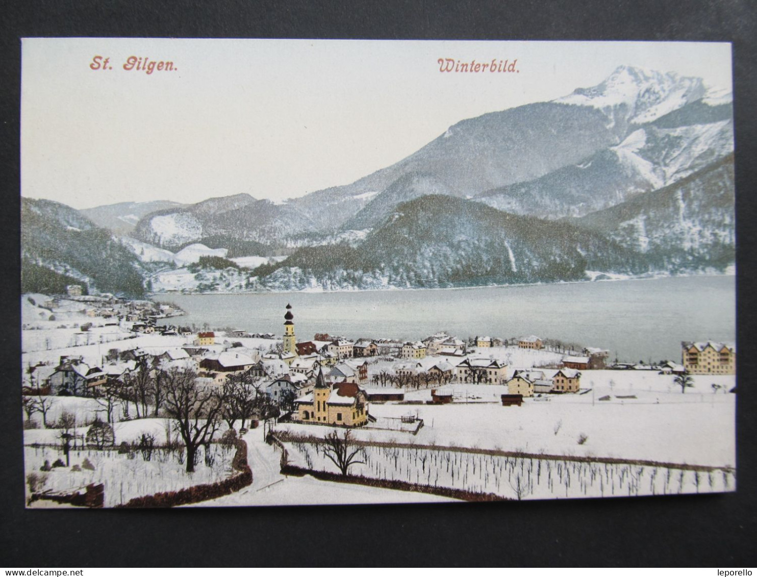 AK ST. GILGEN Winterbild Ca. 1910 /// D*57297 - St. Gilgen