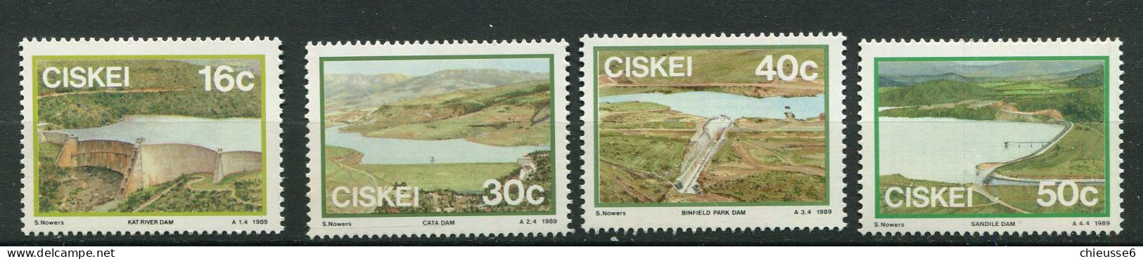 Ciskei ** N° 149 à 152 - Grands Barrages - Ciskei