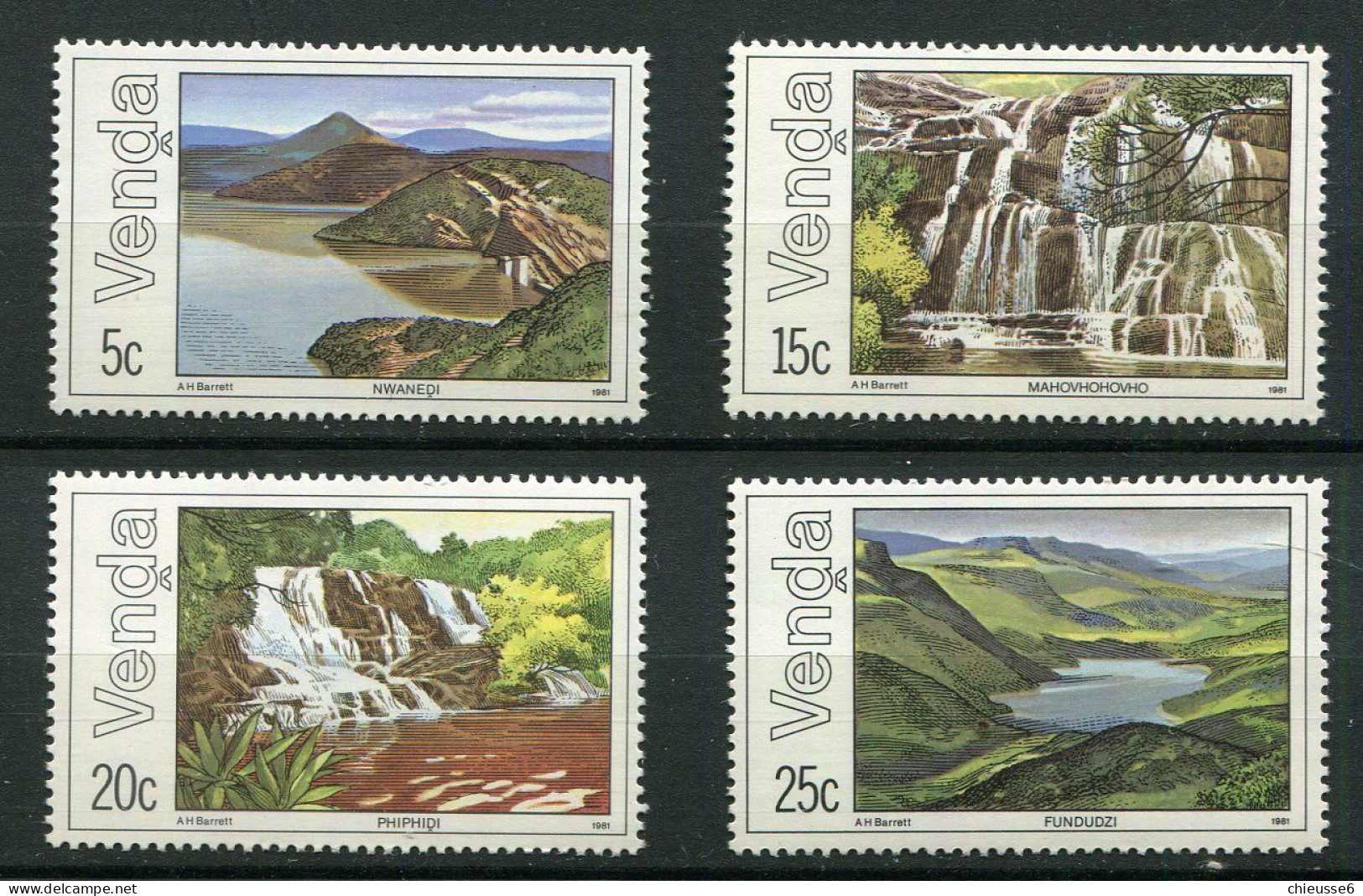 Venda ** N° 42 à 45 - Lacs Et Chutes D'eau - Venda