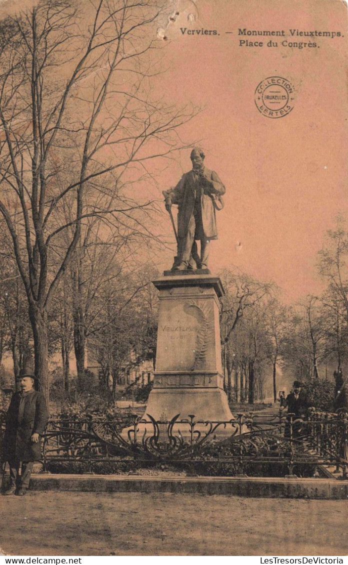 BELGIQUE - Verviers - Monument Vieuxtemps - Place Du Congrès - Carte Postale Ancienne - Verviers