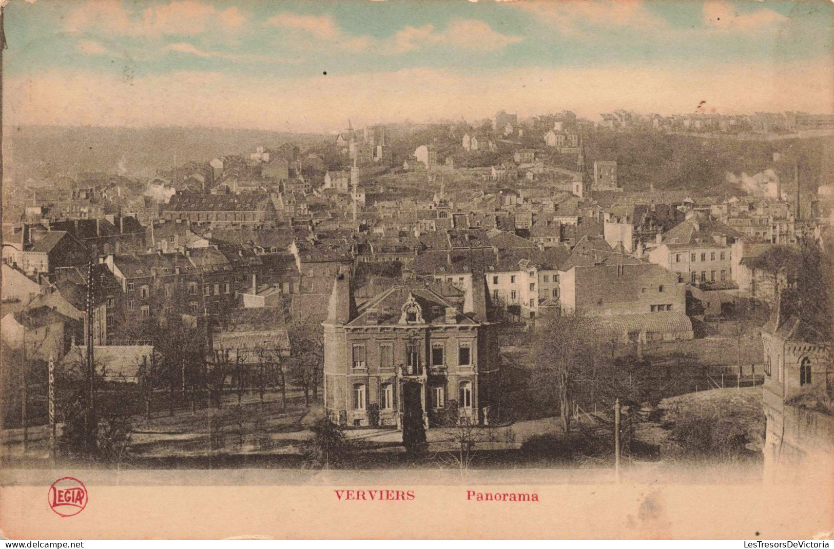 BELGIQUE - Verviers - Panorama - Colorisé  - Carte Postale Ancienne - Verviers