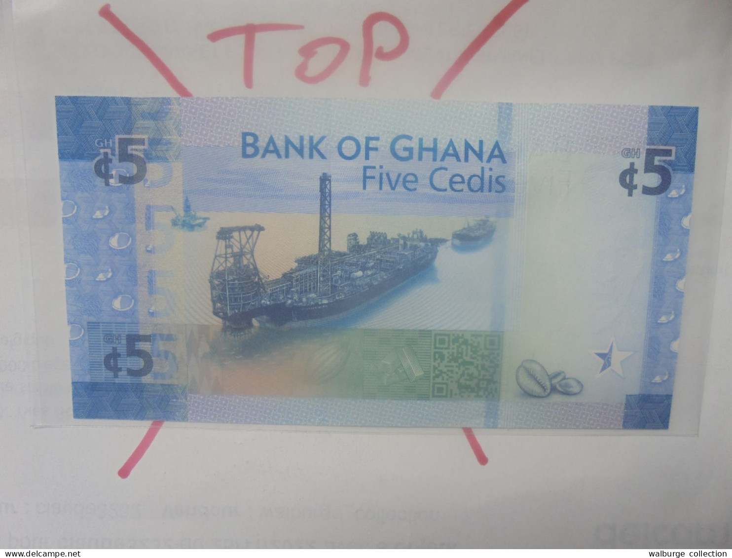 GHANA 5 CEDIS 2017 Neuf (B.31) - Ghana