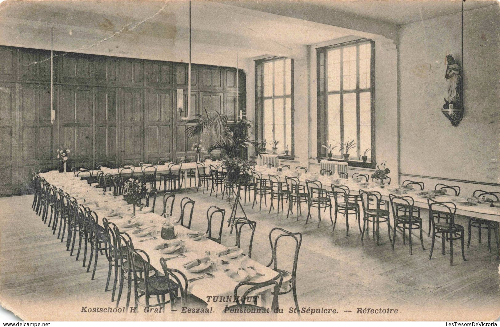 BELGIQUE - Turnhout - Pensionnat Du St Sépulcre - Réfectoire - Carte Postale Ancienne - Turnhout