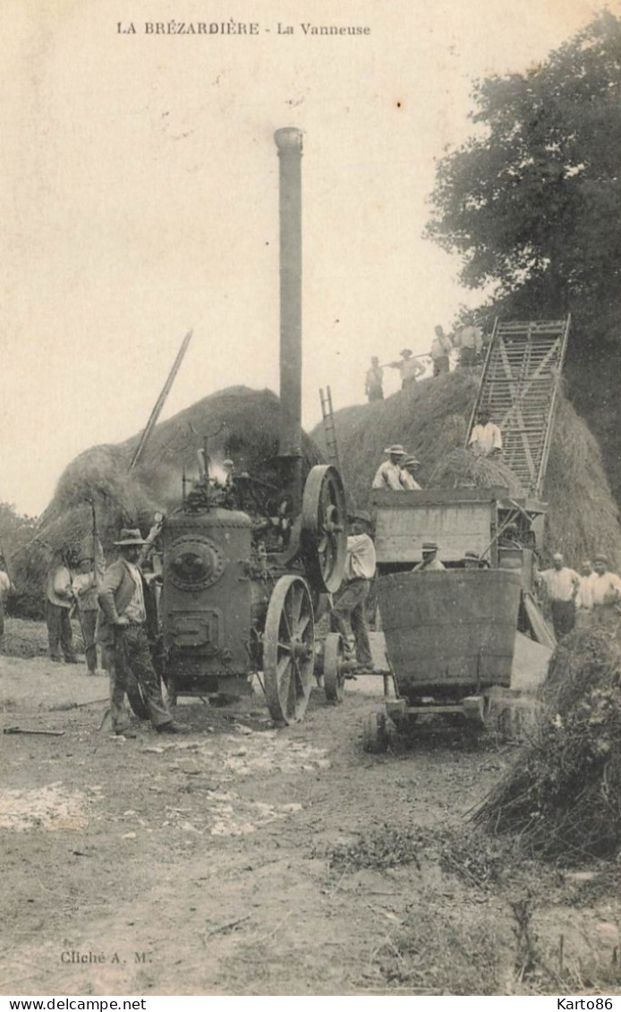 Nort Sur Erdre * RARE CPA !! * La Vanneuse * Scène Agricole Battage Batteuse Foins Locomobile Agriculture - Nort Sur Erdre