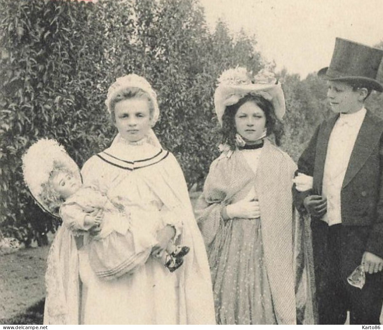 Nort Sur Erdre * Un Ménage Heureux ! Fête De L'ablette 25 Juillet 1909 * Enfants Poupée Doll Jeu Jouet - Nort Sur Erdre