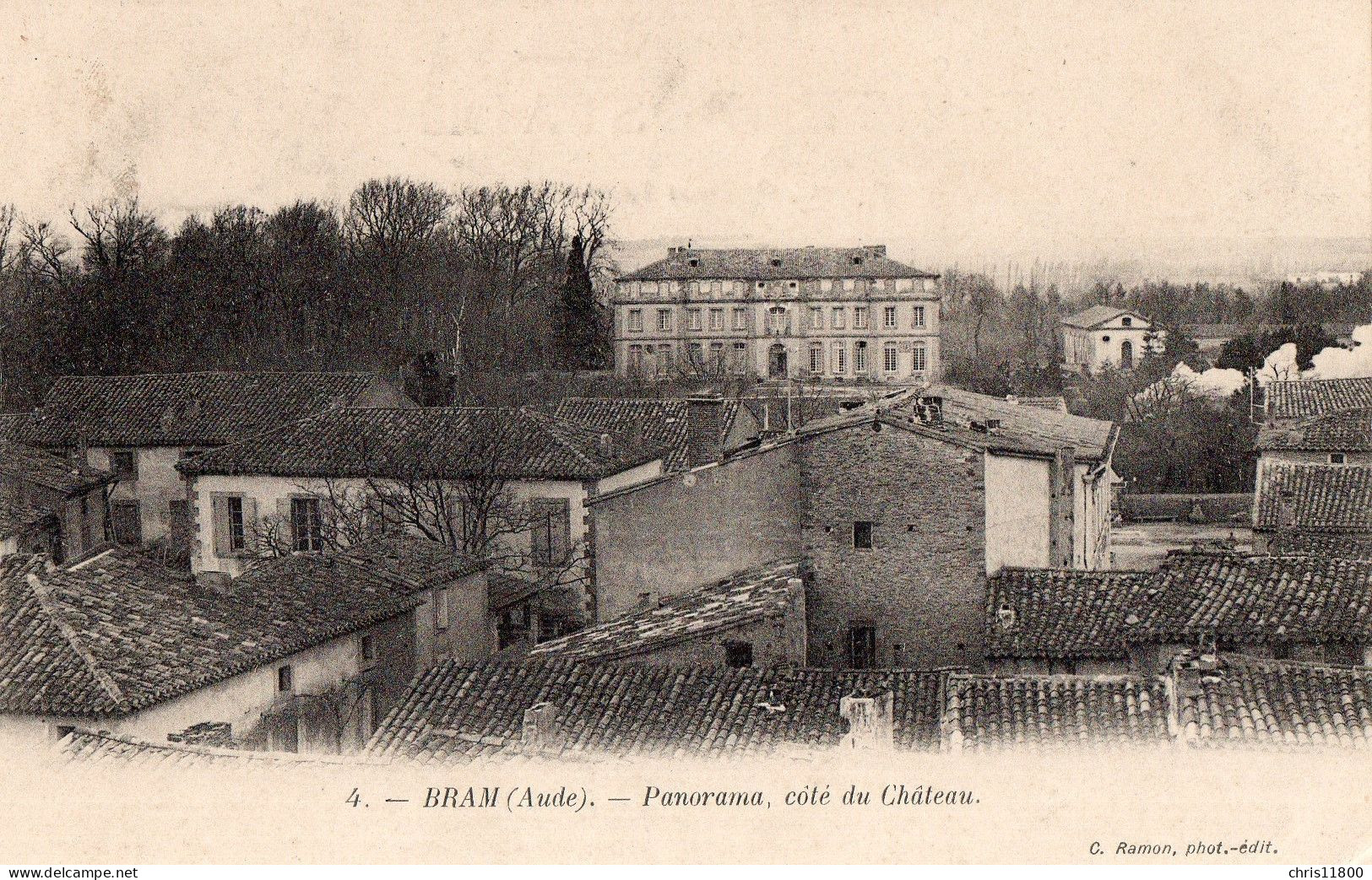 CPA  - 11 - BRAM - Panorama, Côté Du Château - Bram