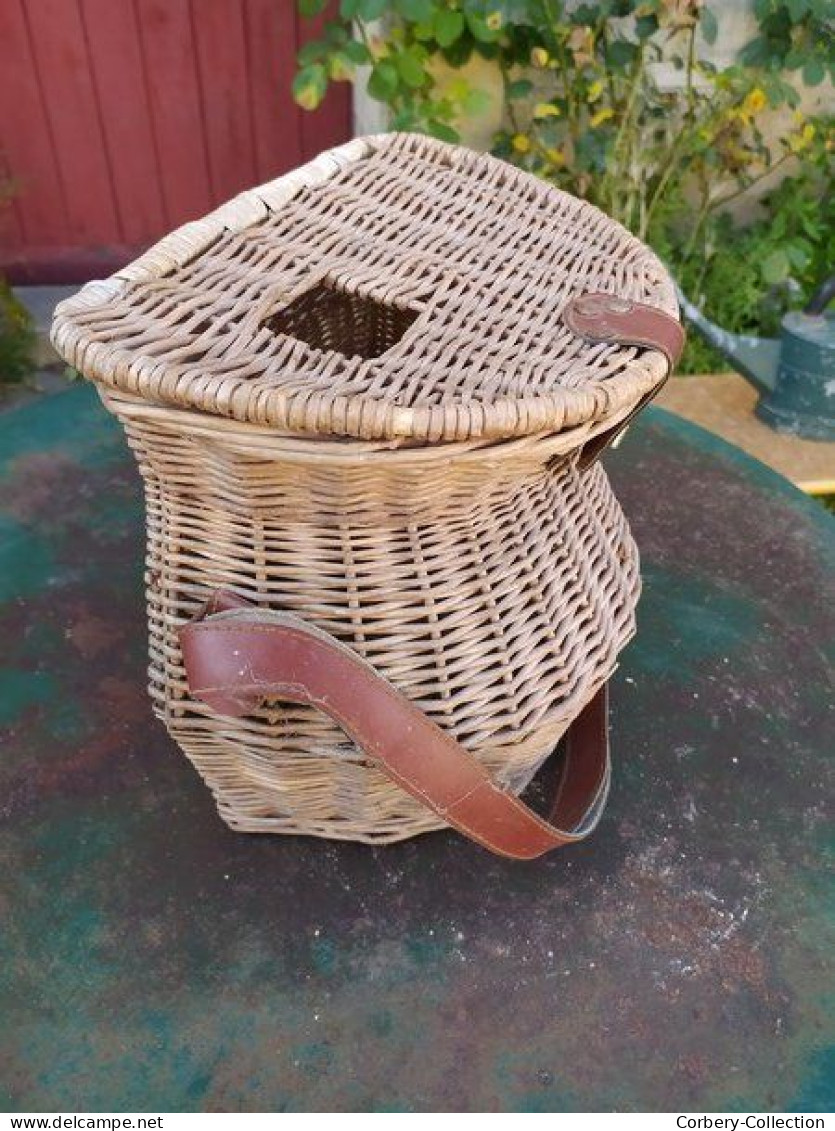 Ancien Panier De Pêche à La Truite Osier Vintage. - Vissen