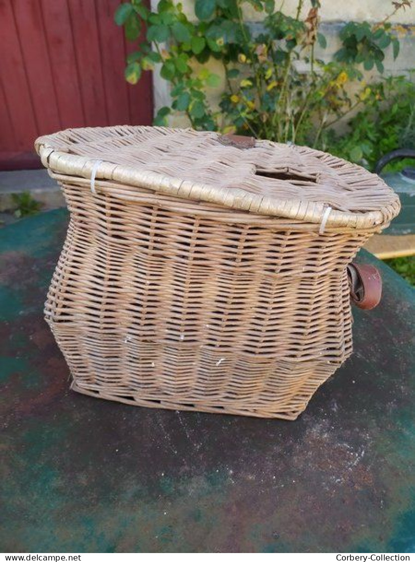 Ancien Panier De Pêche à La Truite Osier Vintage. - Vissen