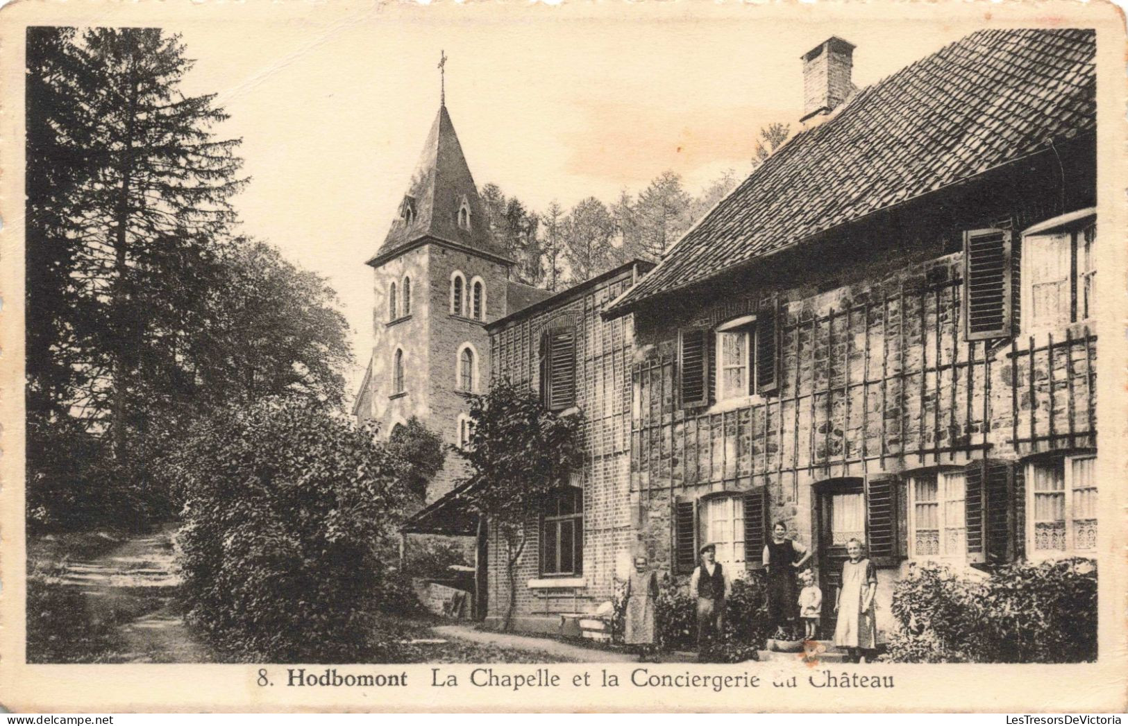 BELGIQUE - Hodbomont - La Chapelle Et La Conciergerie Au Château - Carte Postale Ancienne - Theux