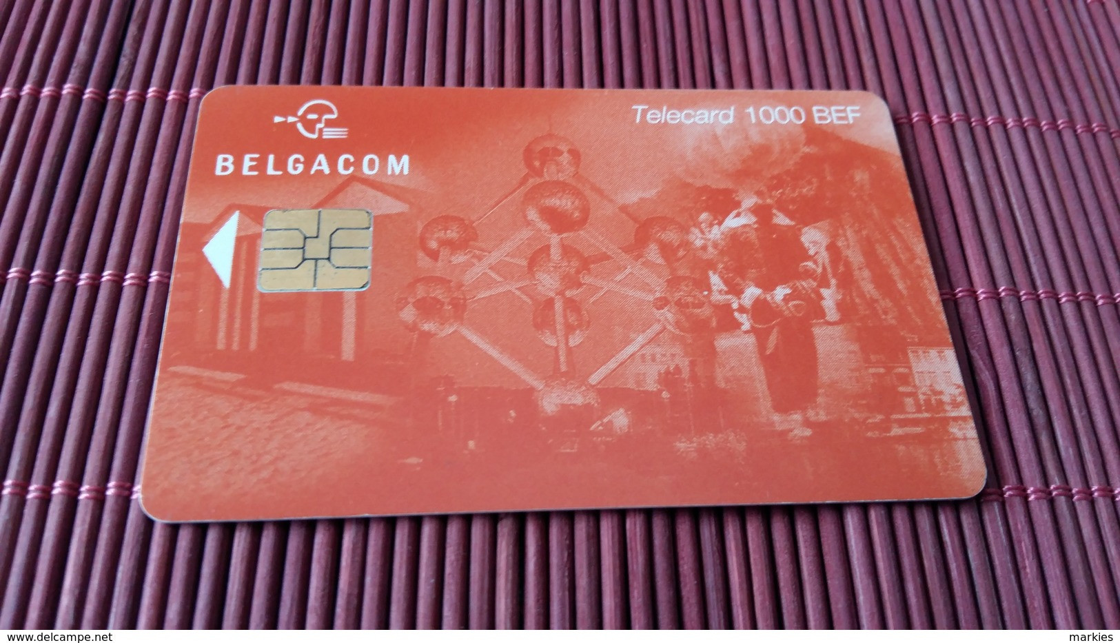 Phonecard Atomium 1000 BEF Used GI 31.07.2001 Rare - Met Chip