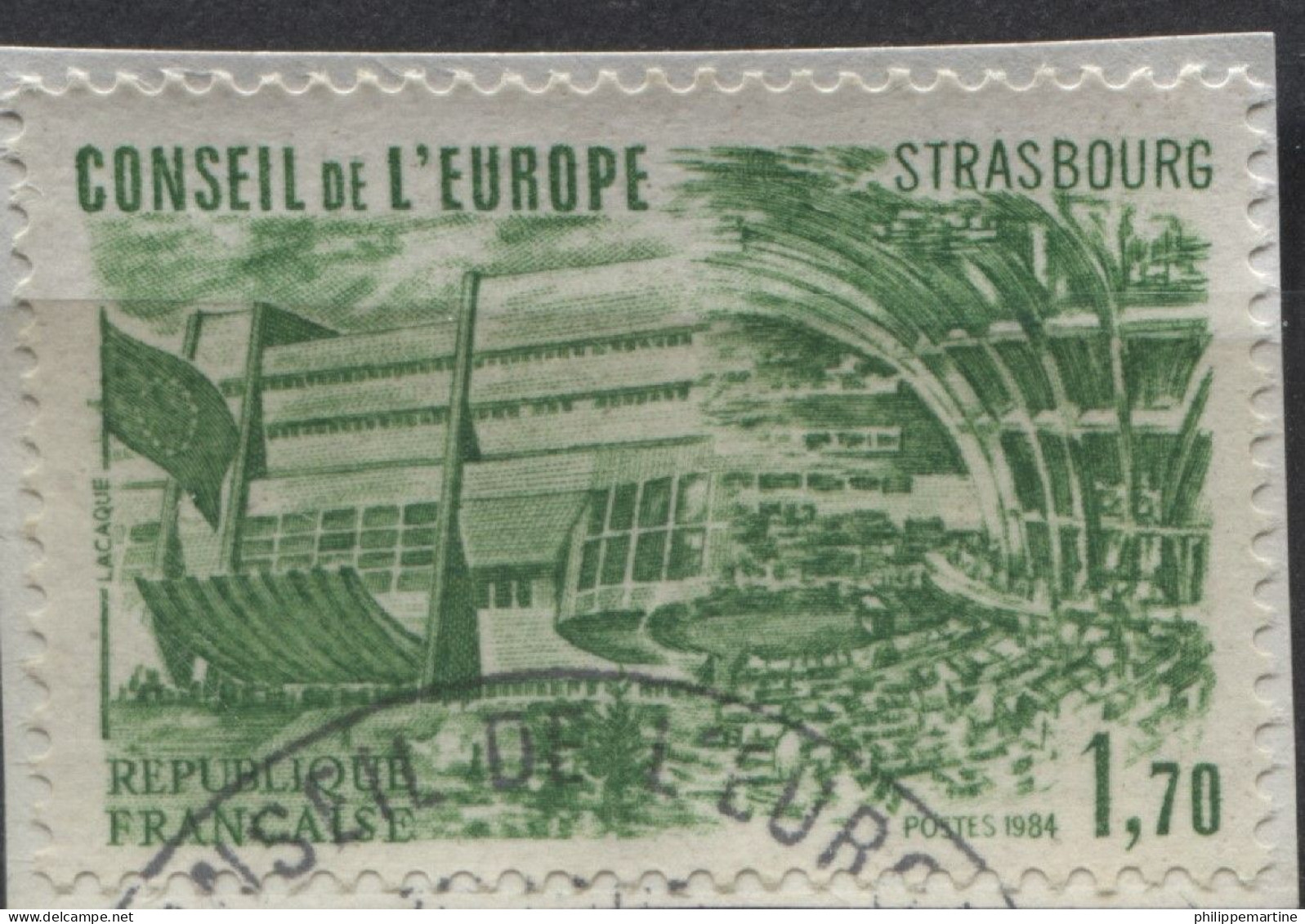 France 1984 - Service YT 82 (o) Sur Fragment - Used