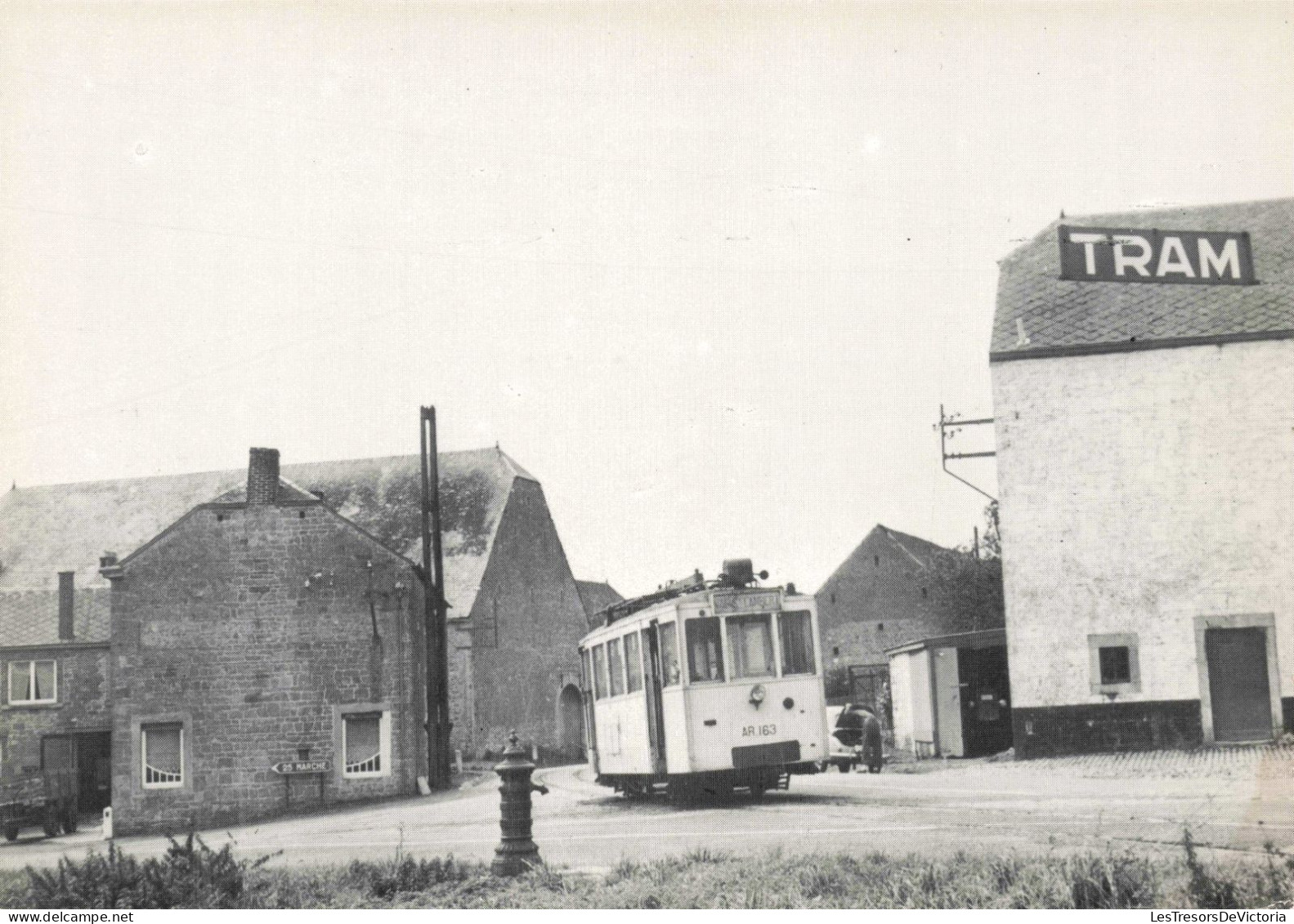 TRANSPORT - SNCV - Terwagne Vers 1953 - Route Liège à Marche - Carte Postale Ancienne - Strassenbahnen