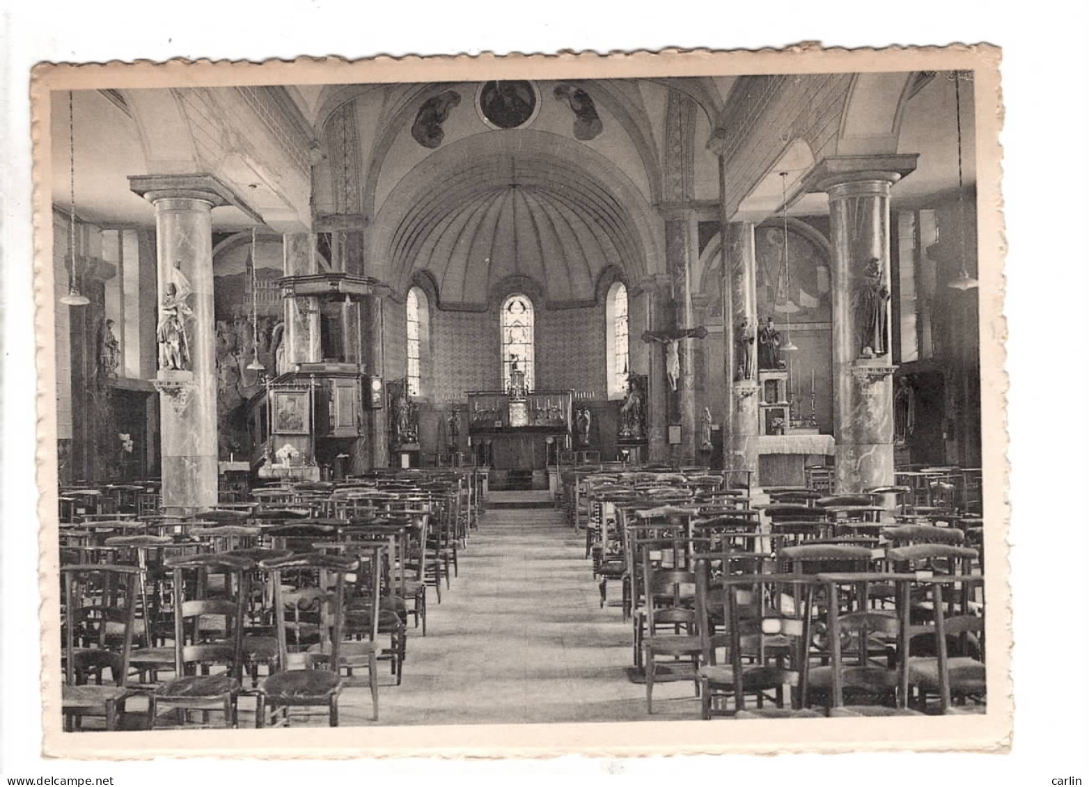Lot De 3 Cartes Postales Liernu Ste Brigide - Intérieur De L'Eglise - Le Vieux Chêne - Eghezée