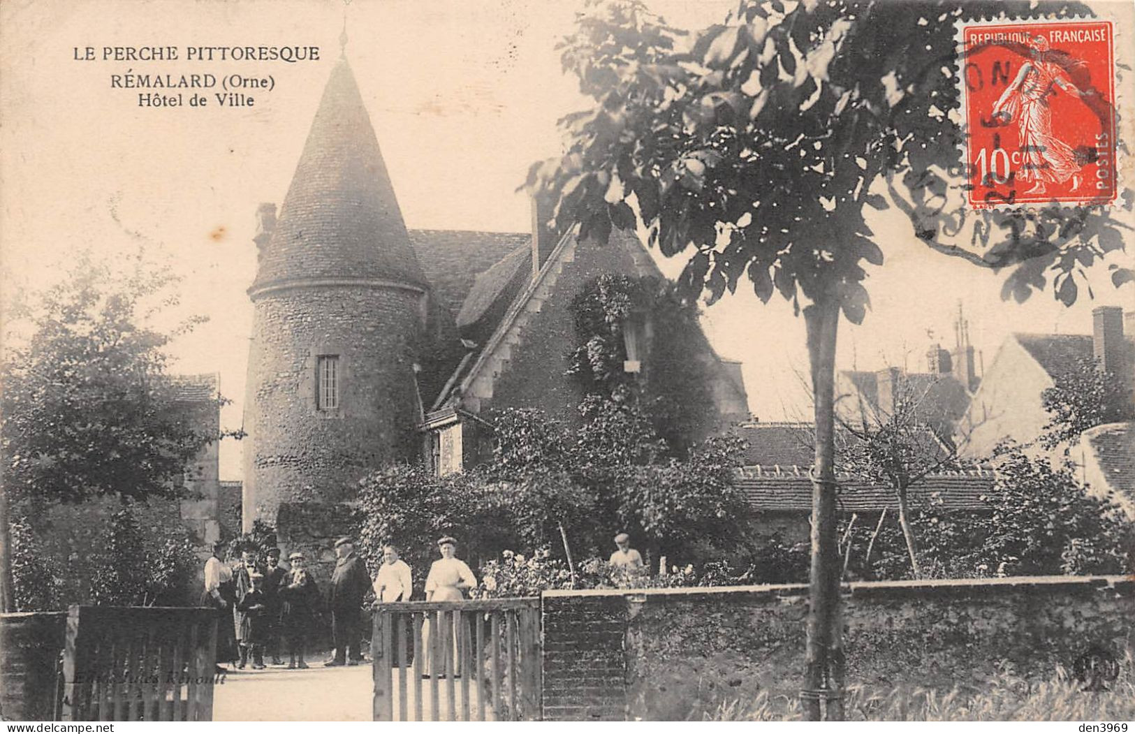 REMALARD (Orne) - Hôtel De Ville - Le Perche Pittoresque - Voyagé 1911 (2 Scans) - Remalard