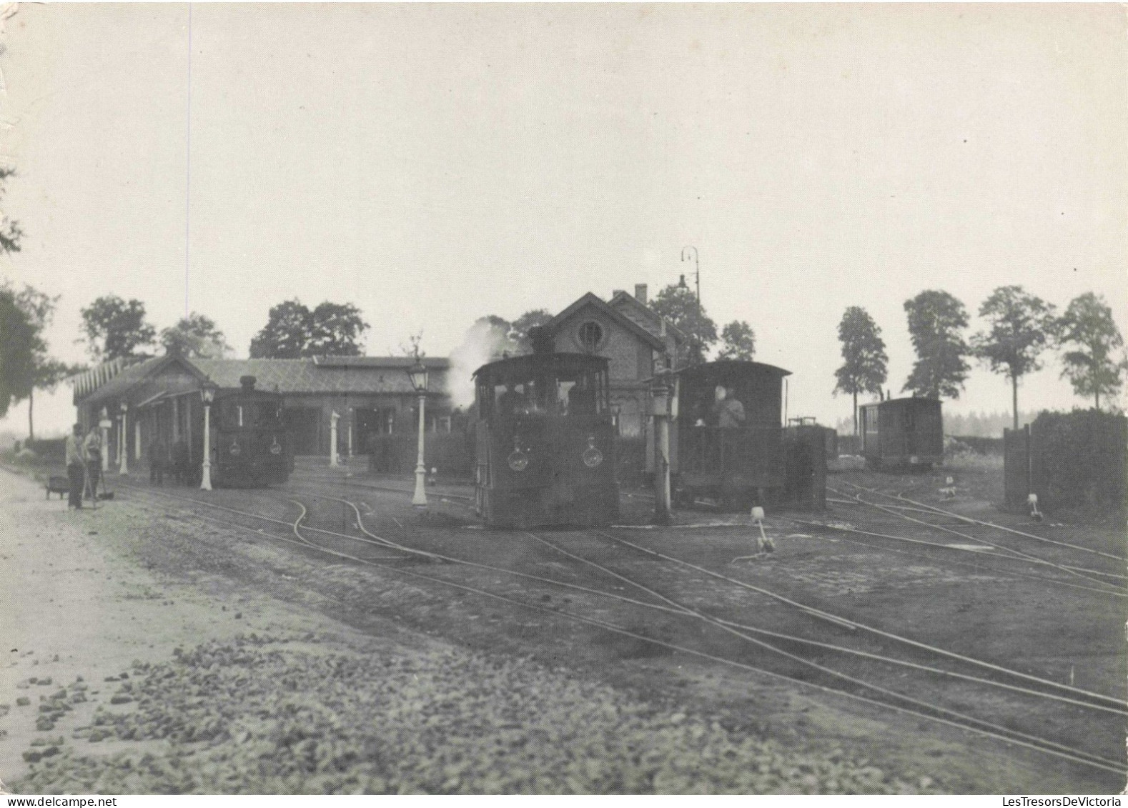 TRANSPORT - SNCV - Lanaken - Dépôt De Tournebride Vers 1900 - Carte Postale Ancienne - Stations - Zonder Treinen