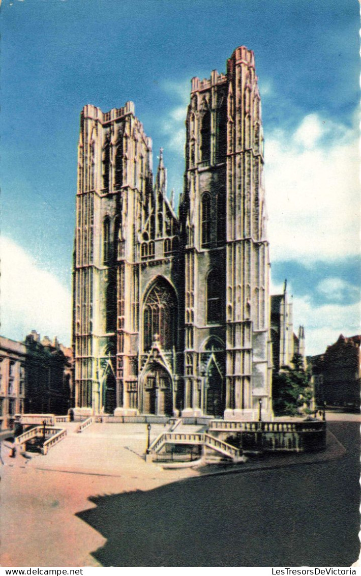 BELGIQUE - Bruxelles - Collégiale Sainte Gudule - Colorisé - Carte Postale Ancienne - European Community