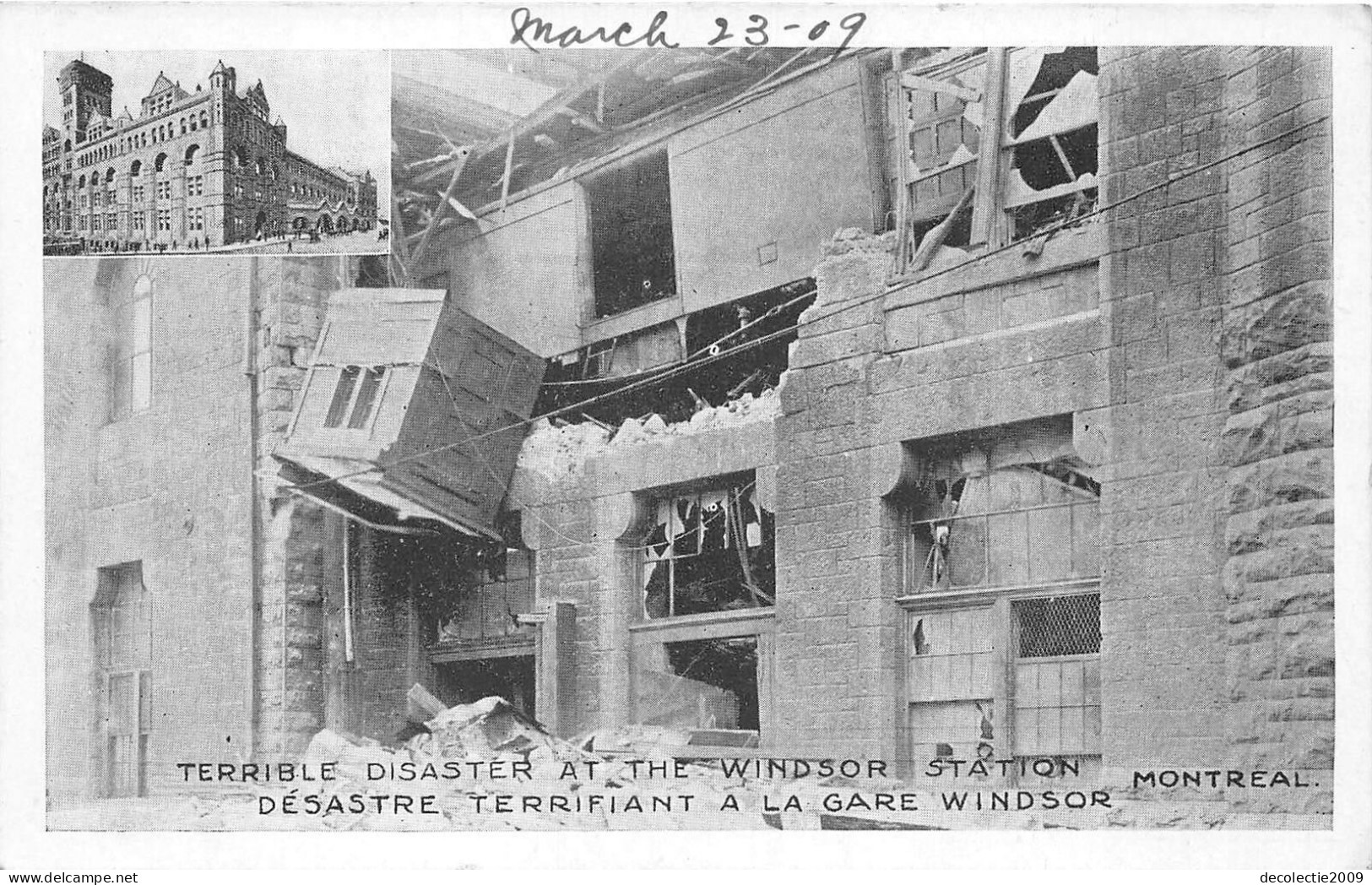 Br105705 Terrible Disaster Windsor Station Montreal Canada Train Crash - Windsor