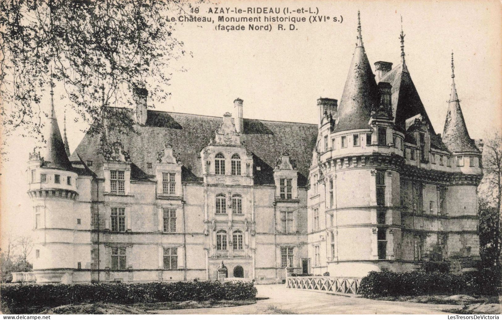 FRANCE - Azay-le-Rideau - Le Château - Monument Historique - Carte Postale Ancienne - Azay-le-Rideau