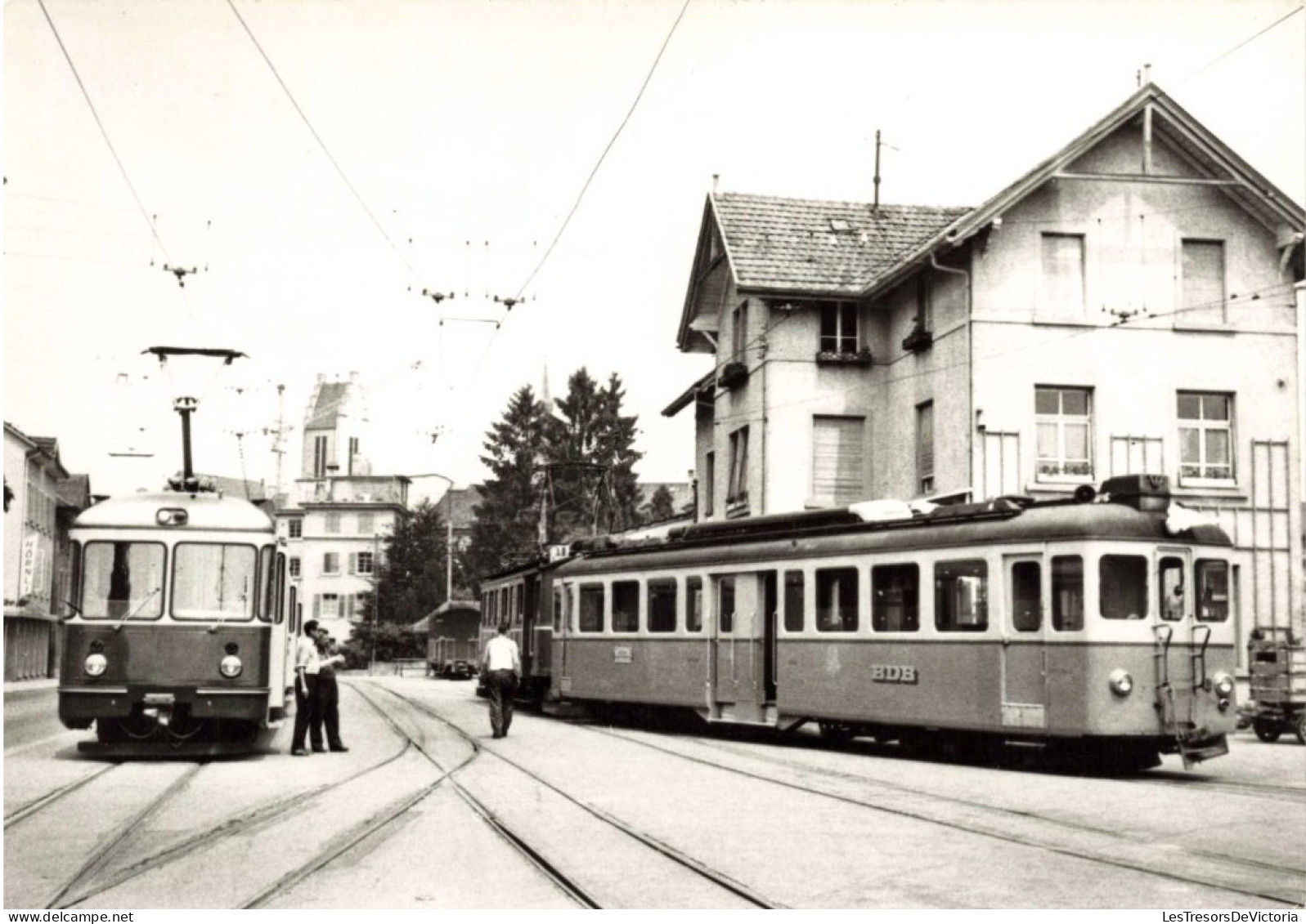 TRANSPORT - Tramways - Einmalige Begegnung In Frauenfeld - Carte Postale Ancienne - Tram