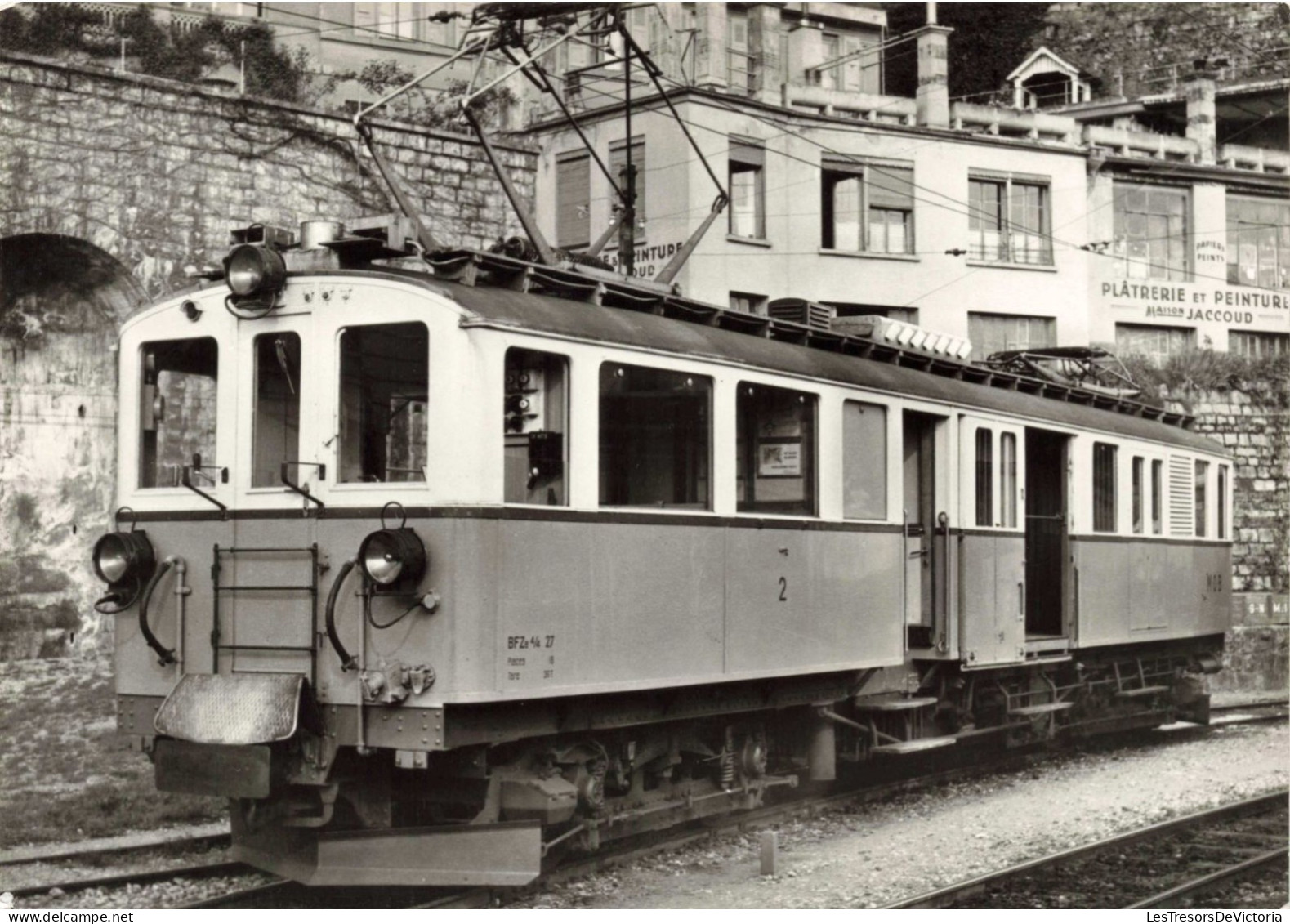 TRANSPORT - BFZe 4/4 27 à Montreux En 1960 - Carte Postale Ancienne - Strassenbahnen