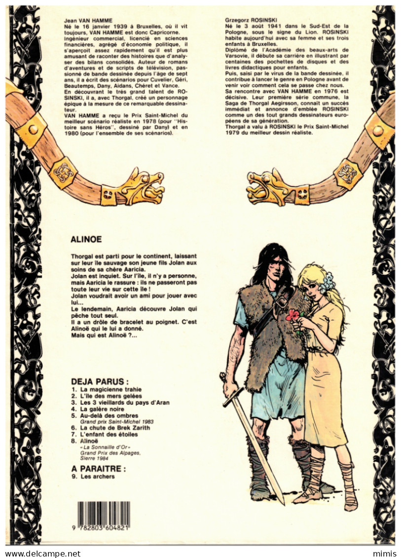 THORGAL "Alinoë"  N° 8    E.O. 02/1985 - Thorgal