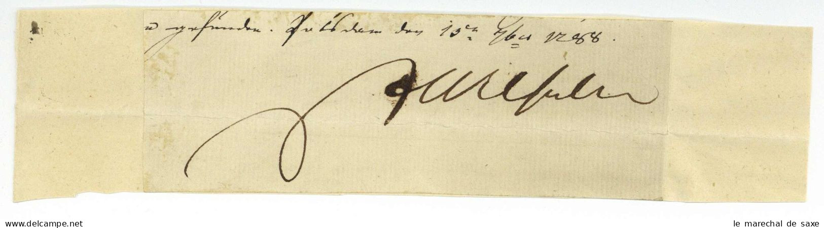 Friedrich Wilhelm II. König Von Preußen (1744-1797) Autograph Potsdam 1788 - Königliche Familien