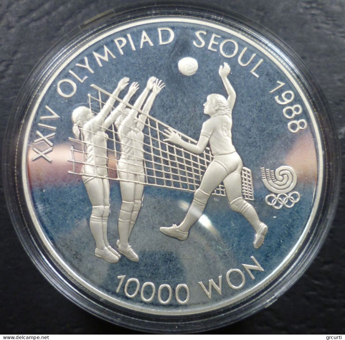 Corea Del Sud - 10.000 Won 1987 - Olimpiadi - Pallavolo - KM# 63 - Korea, South