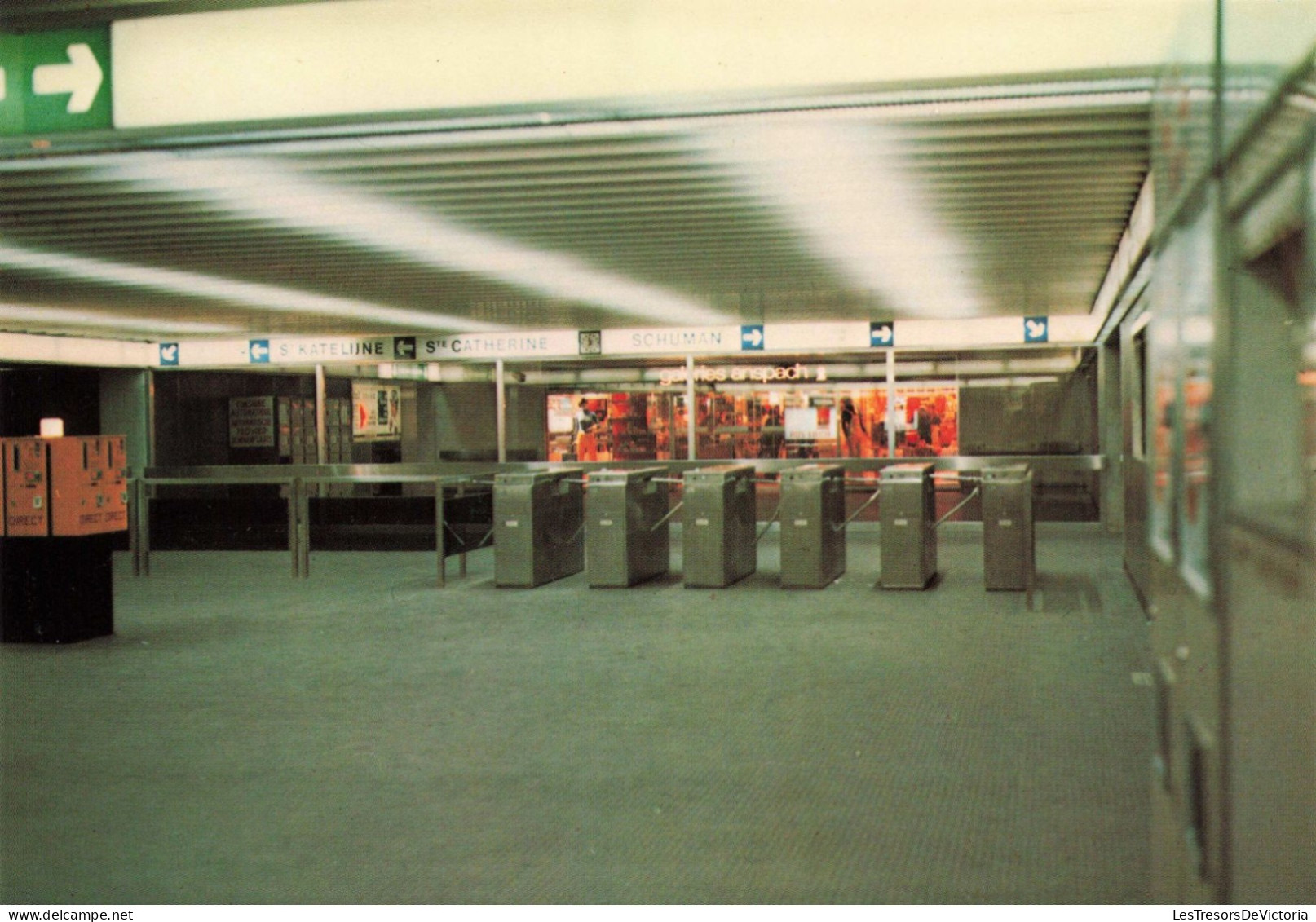 TRANSPORT - Intérieure De La Gare - Sainte Catherine - Colorisé - Carte Postale - Stations - Zonder Treinen