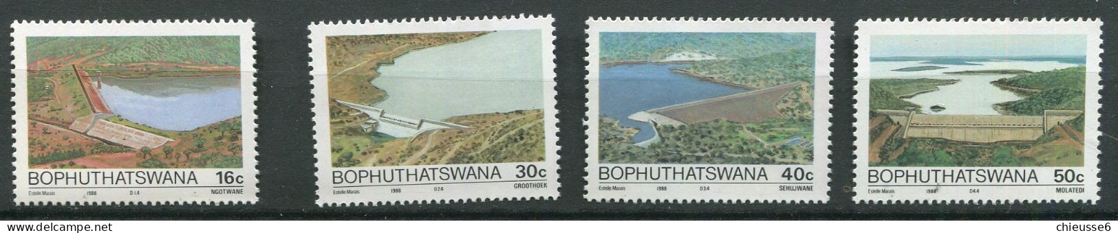 Bophuthatswana ** N° 210 à 213 - Barrages Et Retenues D'eau - Bofutatsuana