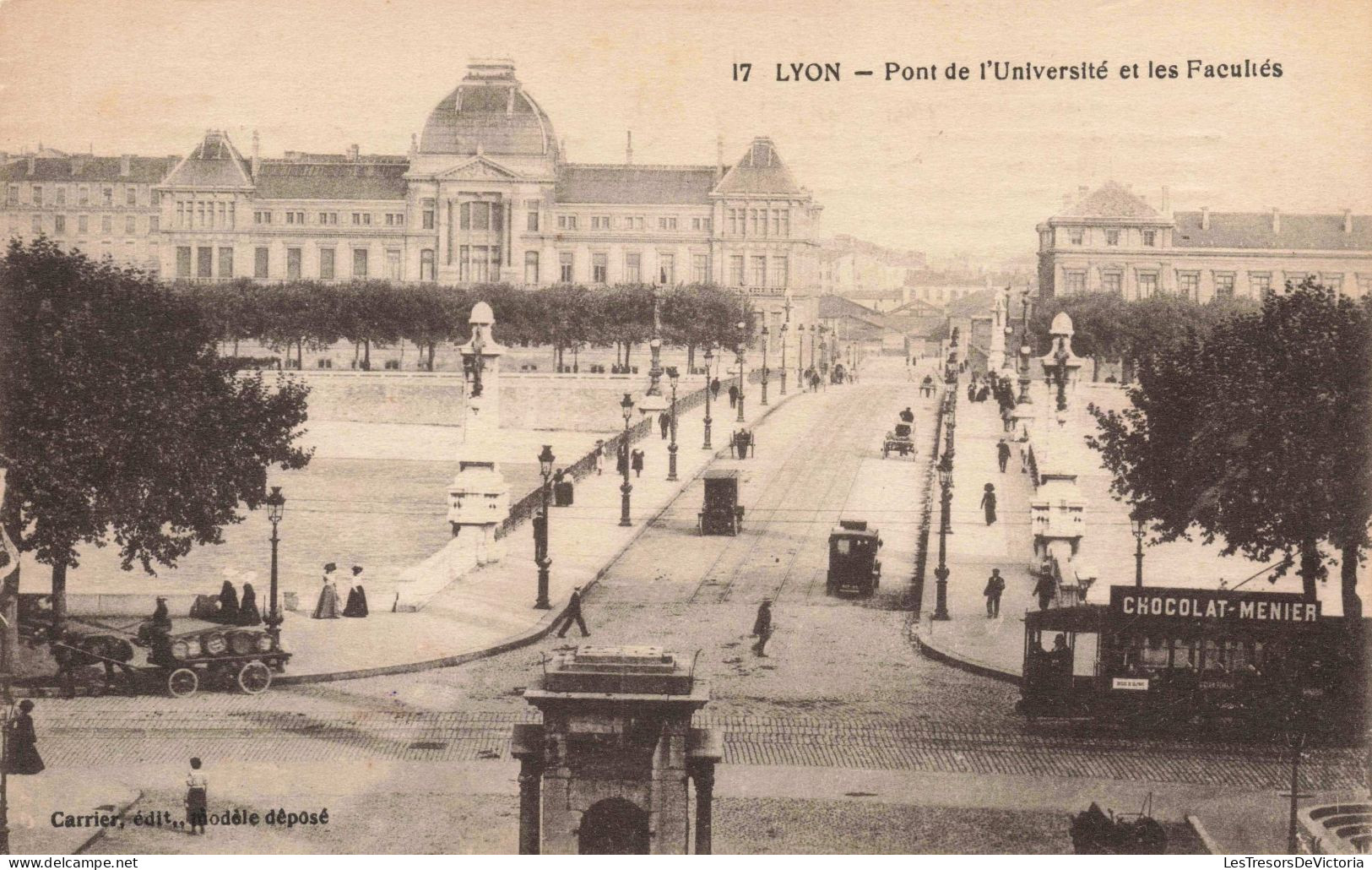 FRANCE - Lyon - Pont De L'Université Et Les Facultés  - Animé - Carte Postale Ancienne - Lyon 7