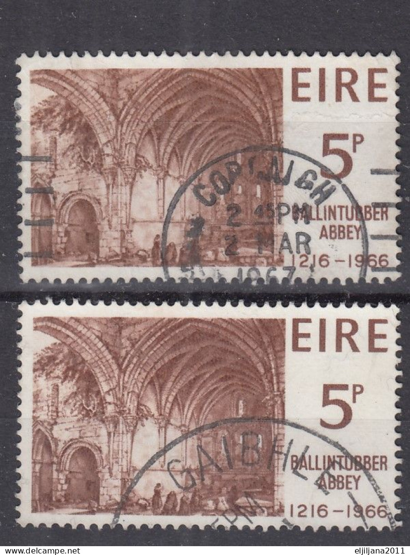 ⁕ IRELAND 1966 EIRE ⁕ 750th Anniversary Of Ballintubber Abbey 5 Pg. ⁕ 22v Used - Usati