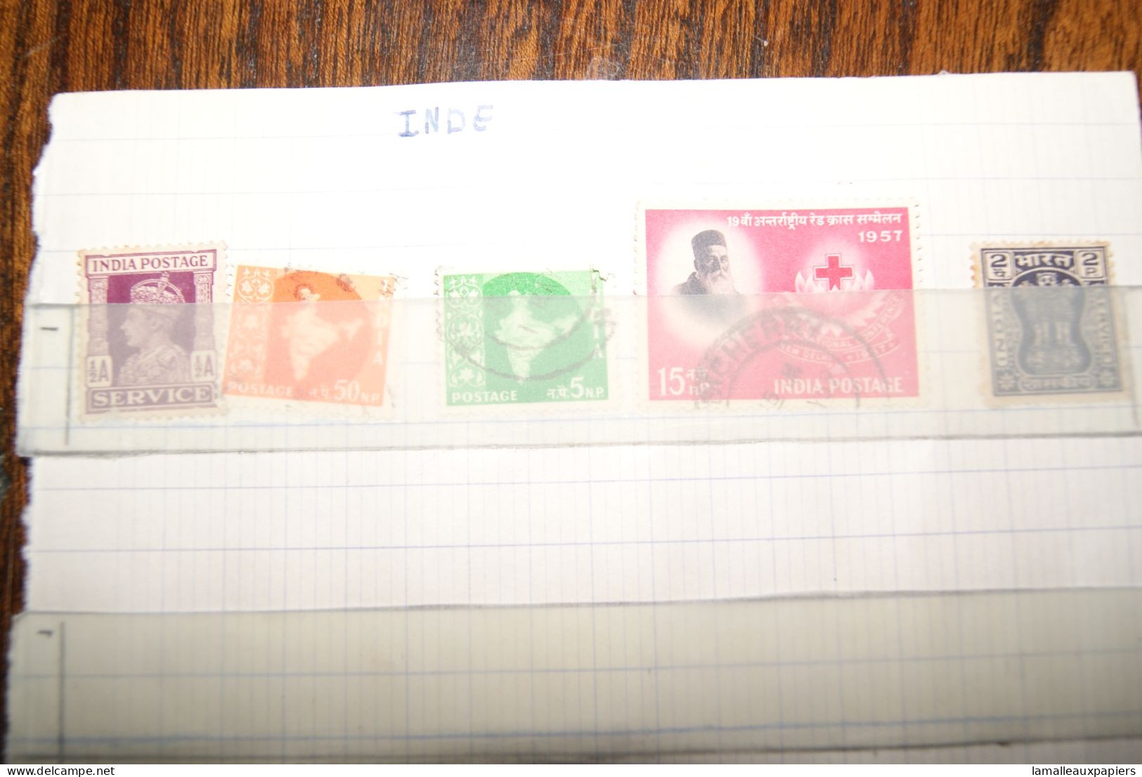 Lot De 5 Timbres (années 50) - Gebraucht