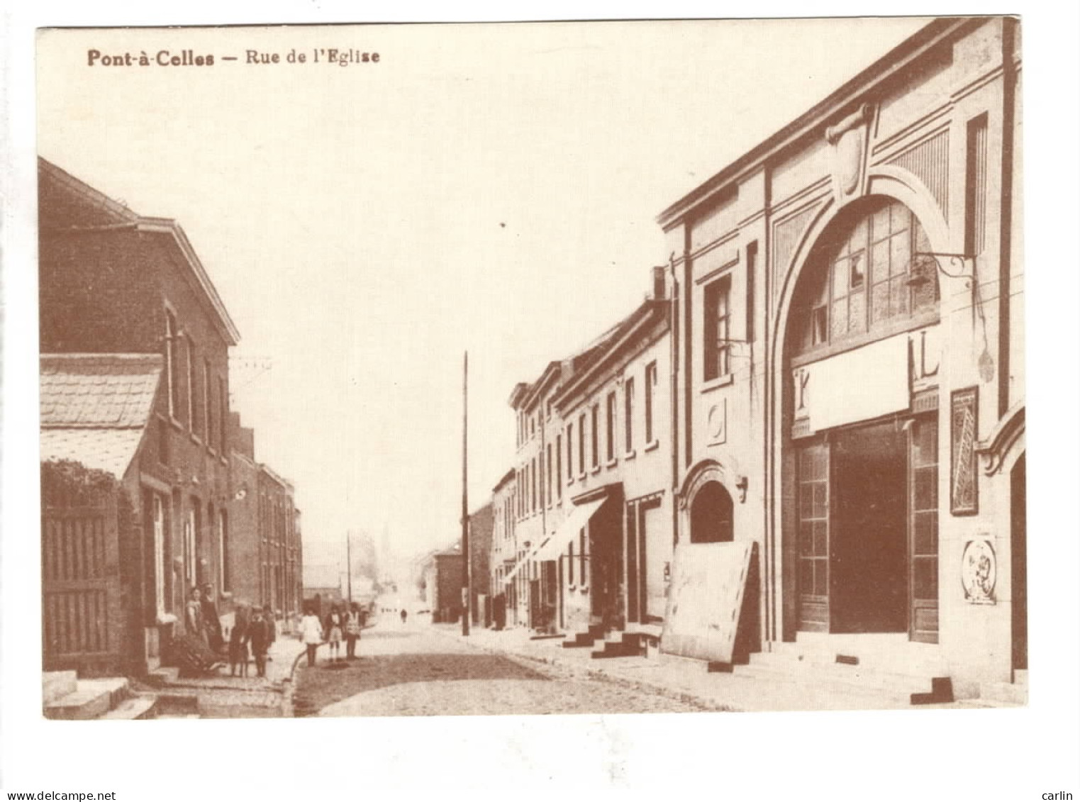 Pont à Celles Rue De L'Eglise  ( Carte ADEPS ) - Pont-à-Celles