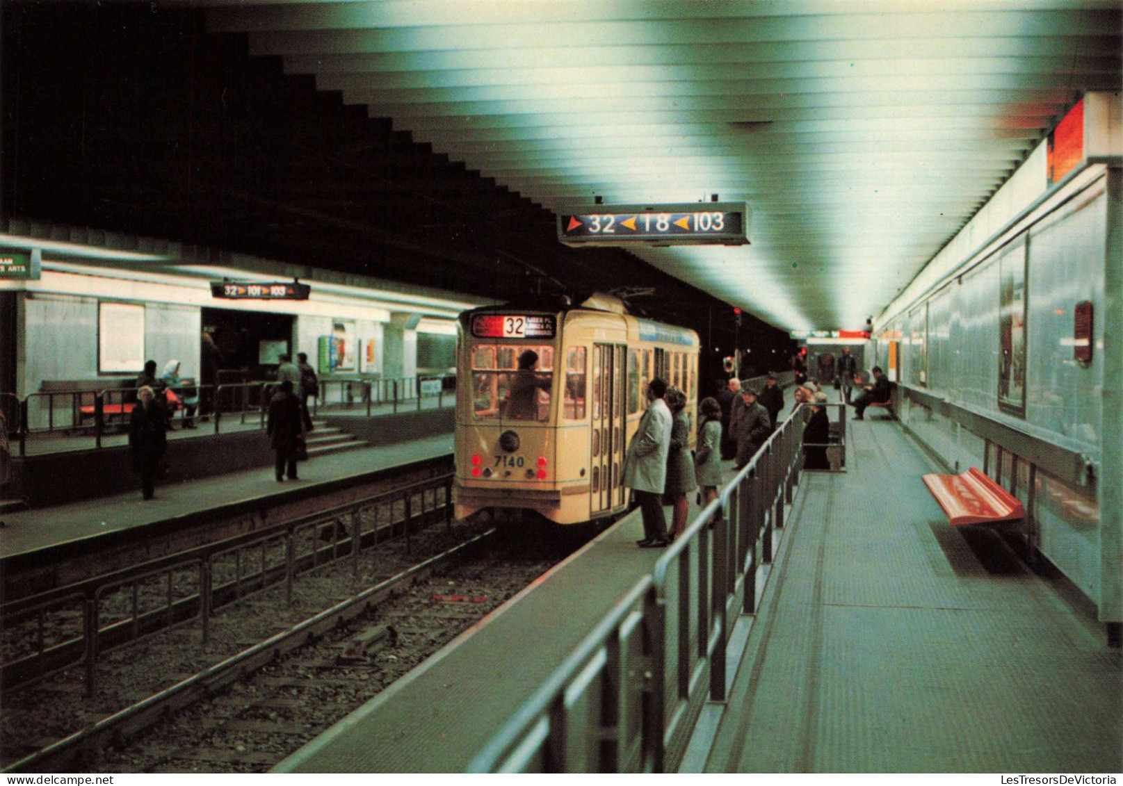 BELGIQUE - Bruxelles - Métro - Colorisé - Carte Postale - Nahverkehr, Unterirdisch