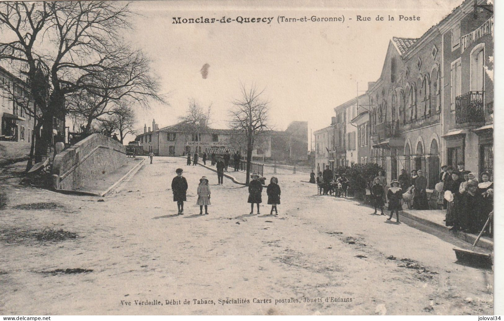 Tarn Et Garonne - MONCLAR Du QUERCY - Rue De La Poste - Animée - Montclar De Quercy