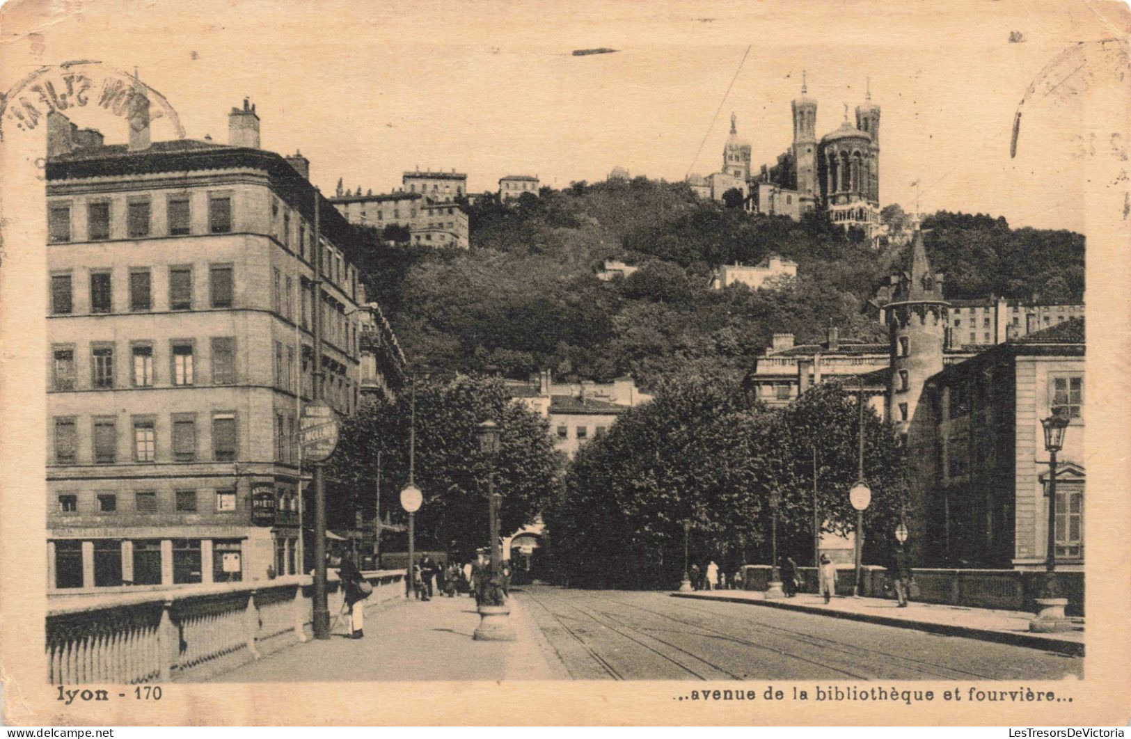 FRANCE - Lyon - Avenue De La Bibliothèque Et Fourvière - Carte Postale Ancienne - Lyon 5