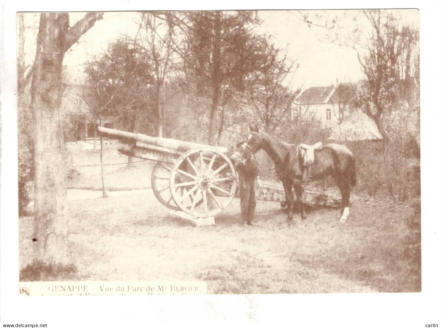 Genappe Vue Du Parc  ( Carte ADEPS ) - Genappe