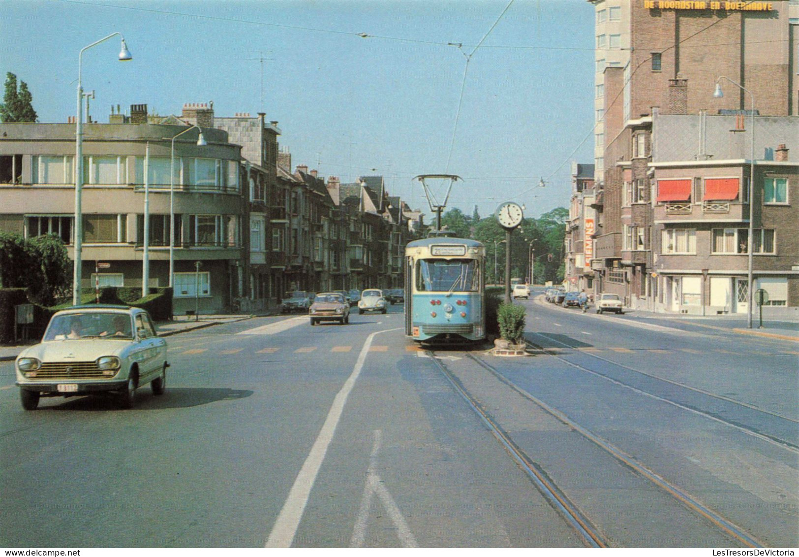 TRANSPORT -Tramway En Site Propre Groot Brittanniëlaan - Colorisé - Carte Postale - Tram