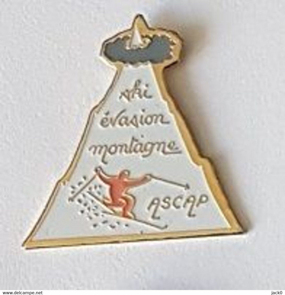 Pin' S  Automobiles  PEUGEOT, Sport  SKI, EVASION, MONTAGNE Avec  L' A S C A P - Peugeot