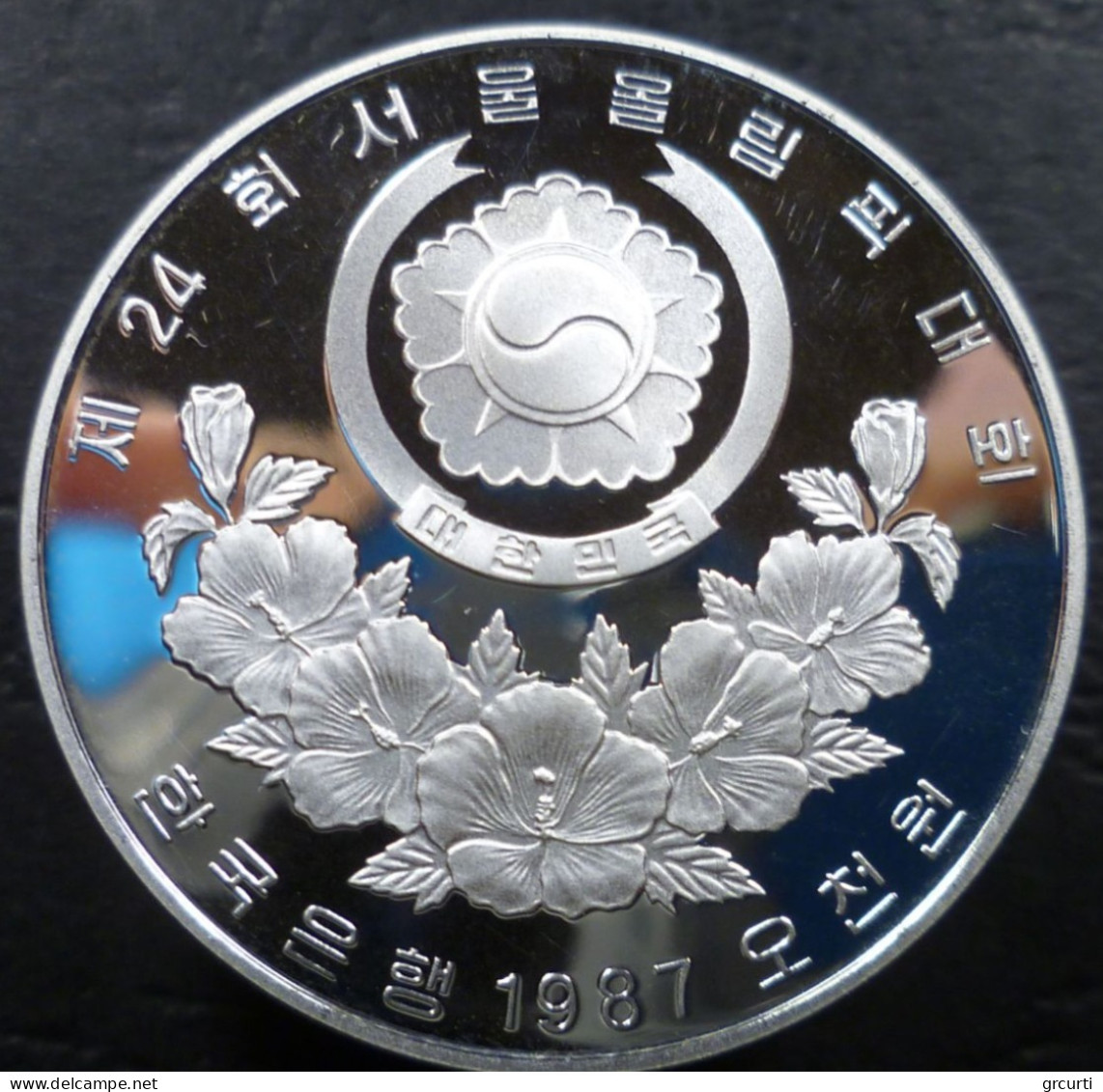 Corea Del Sud - 5.000 Won 1987 - Olimpiadi -Jegichagi - KM# 61 - Corea Del Sud