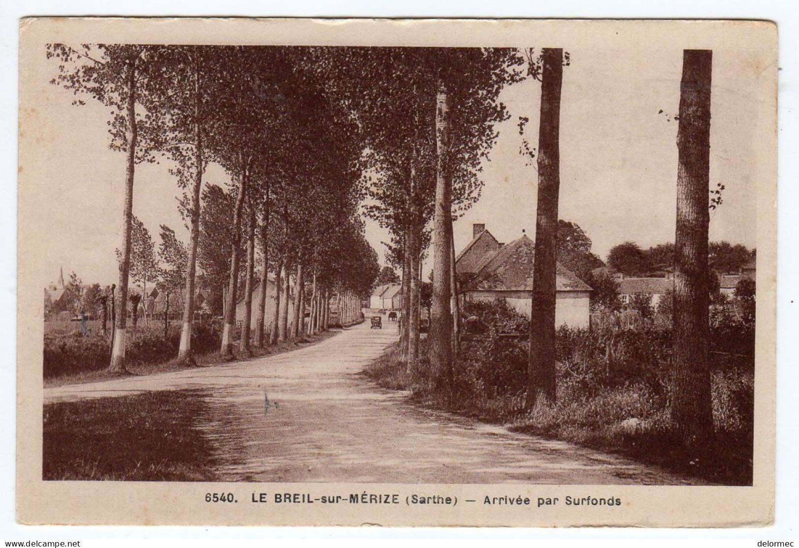 CPSM Près Bouloire 72 Le Breil Sur Mérize Arrivée Par Surfonds éditeur Adol - Bouloire