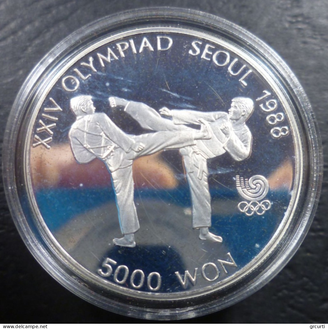 Corea Del Sud - 5.000 Won 1987 - Olimpiadi - Taekwondo - KM# 66 - Korea, South