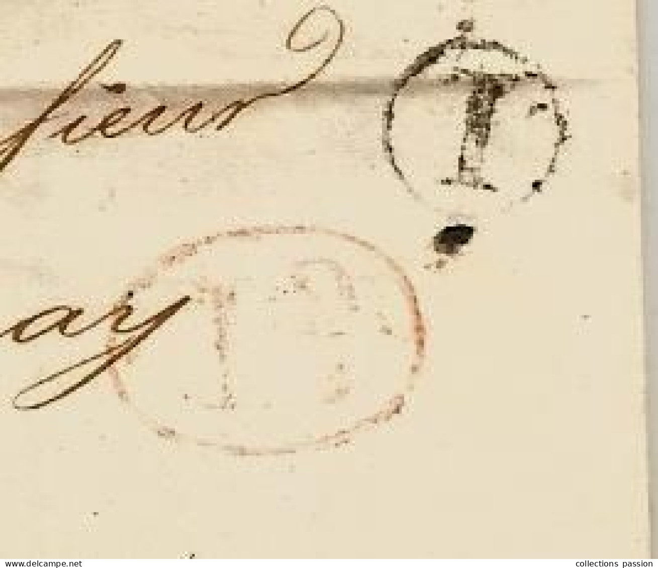 Lettre, Préphilatélie, Précurseurs XIX E Siècle, 1845, TONNEINS, BORDEAUX, 5 Scans - 1801-1848: Precursores XIX