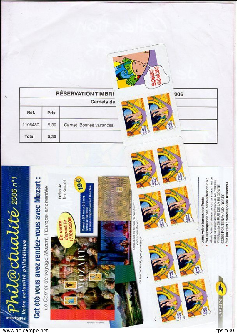 Timbres - Deux Pochettes "Timbres De France" Deuxième Trimestre 2006, Valeur 5.30 + 23.97 - 2000-2009