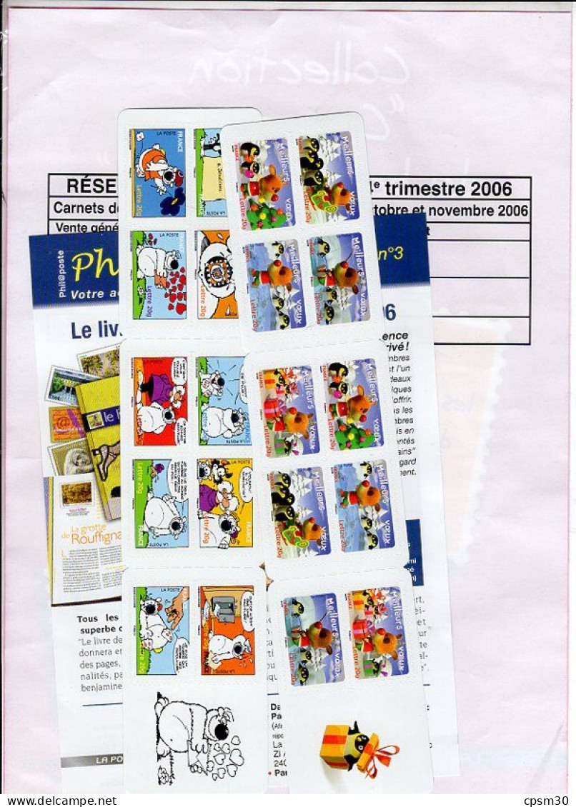 Timbres - Deux Pochettes "Timbres De France" Quatrième Trimestre 2006, Valeur 10.70 + 40.20 - 2000-2009