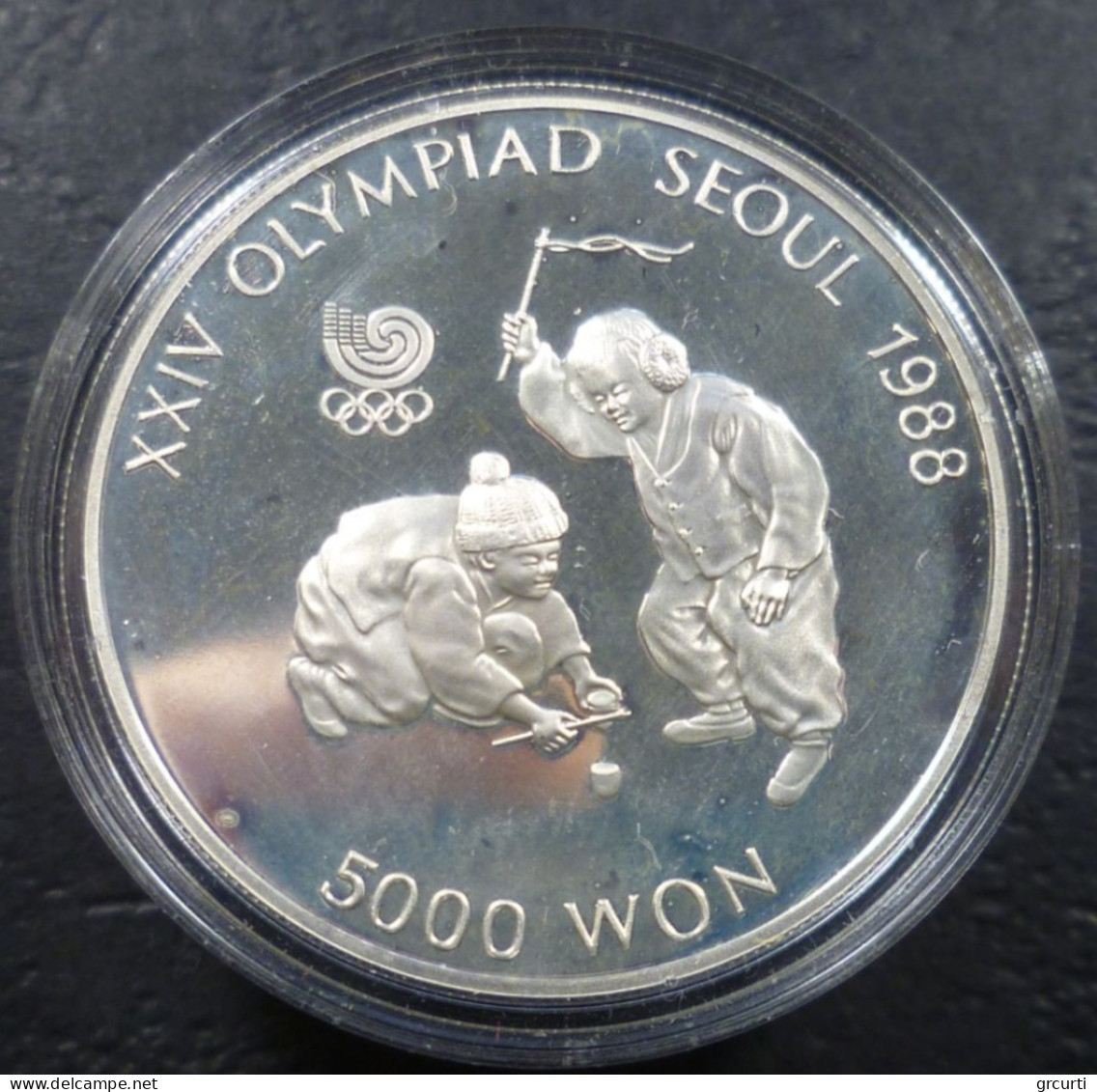 Corea Del Sud - 5.000 Won 1988 - Olimpiadi - Trottola - KM# 71 - Korea (Süd-)