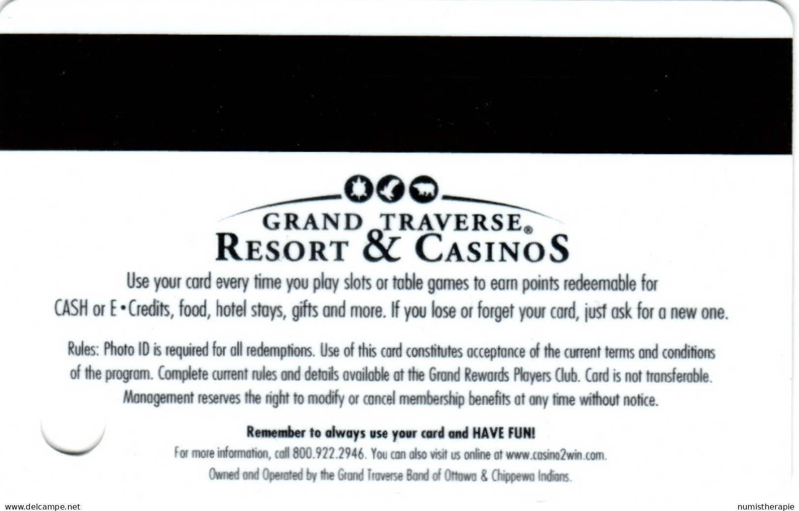 Grand Traverse Resort & Casino S Williamsburg MI - Tarjetas De Casino