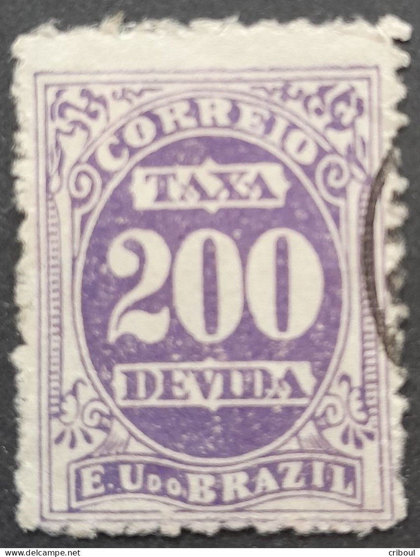 Bresil Brasil Brazil 1895 Taxe Tax Taxa Yvert 22 O Used - Postage Due